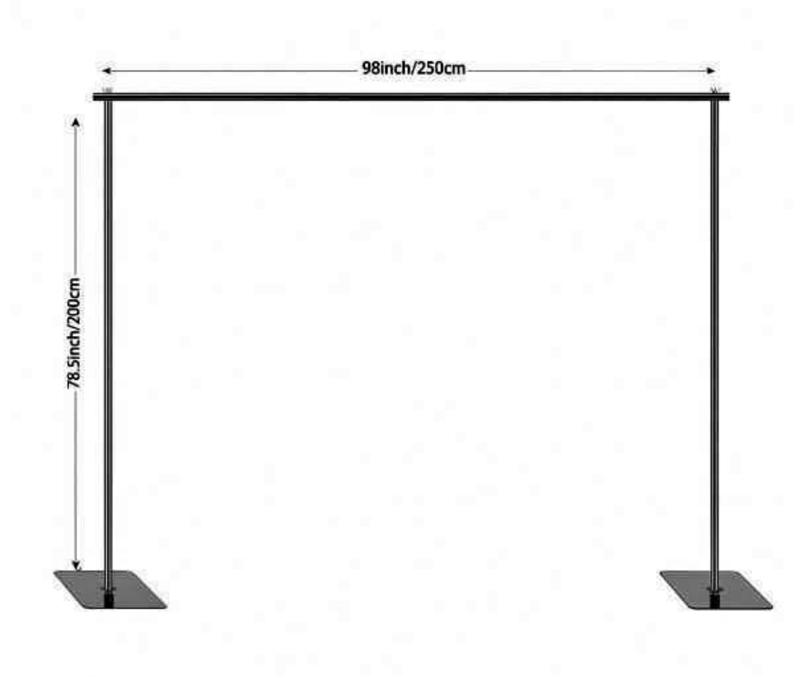 Rectangular Backdrop Stand 10 by 10 feet