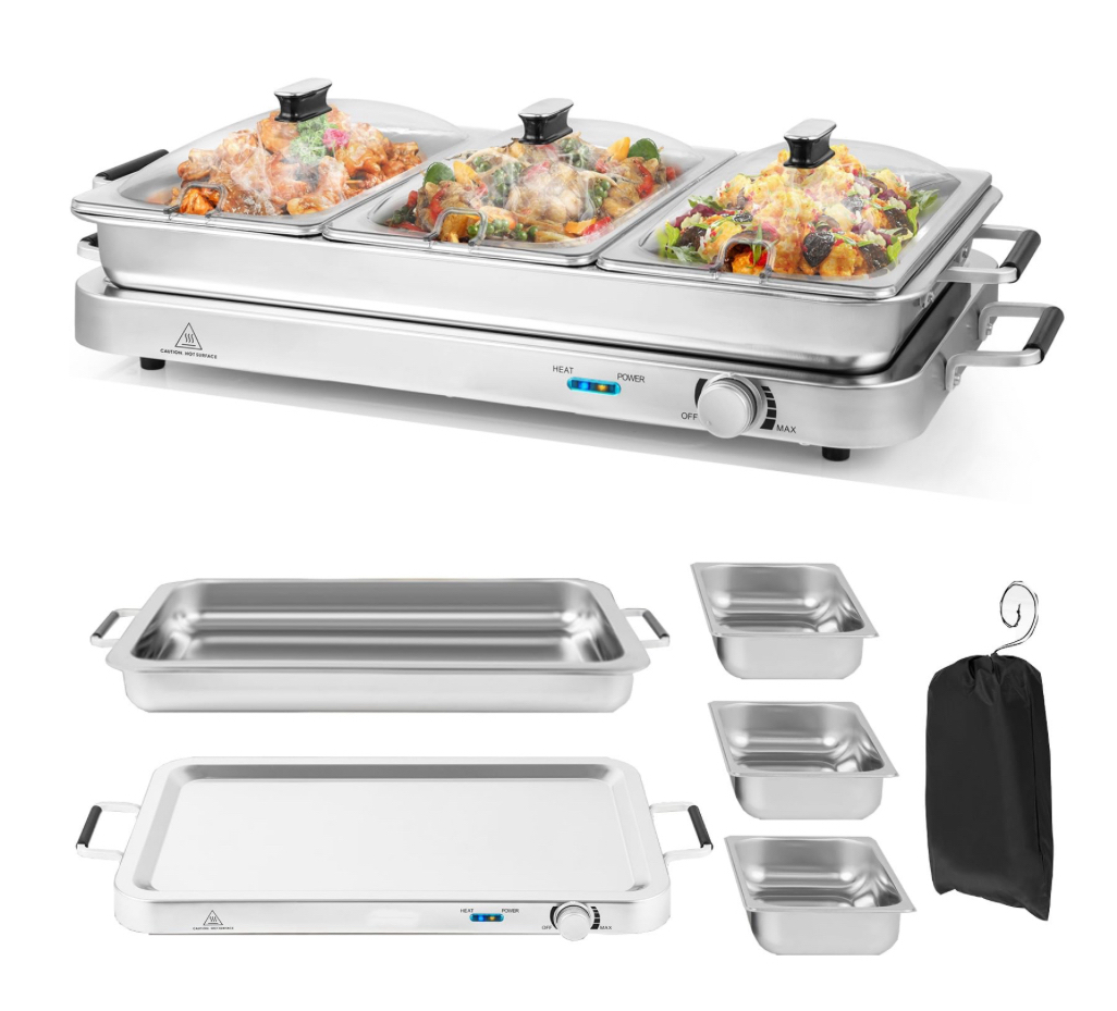 Electric Chafing Dish - Single, Double and Triple Trays